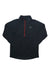 The L.L.Bean Men's Adventure Grid Fleece 1/4 Zip Top features a dark, moisture-wicking fleece with a red grid pattern and L.L.Bean logo on the left chest. The long-sleeve pullover is displayed flat against a white background.