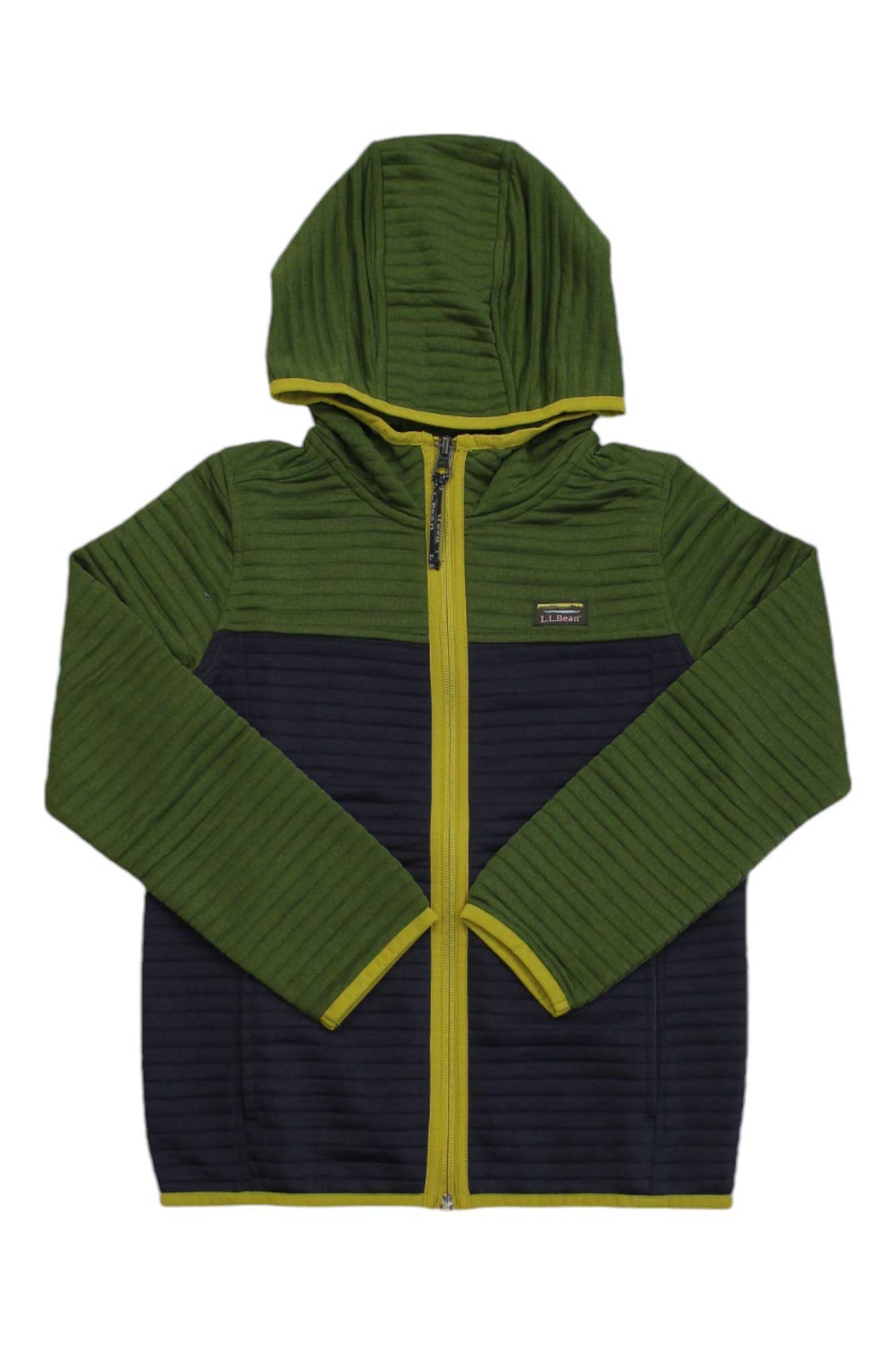 L.L.Bean Little Kids Airlight Full Zip Colorblock Hoodie