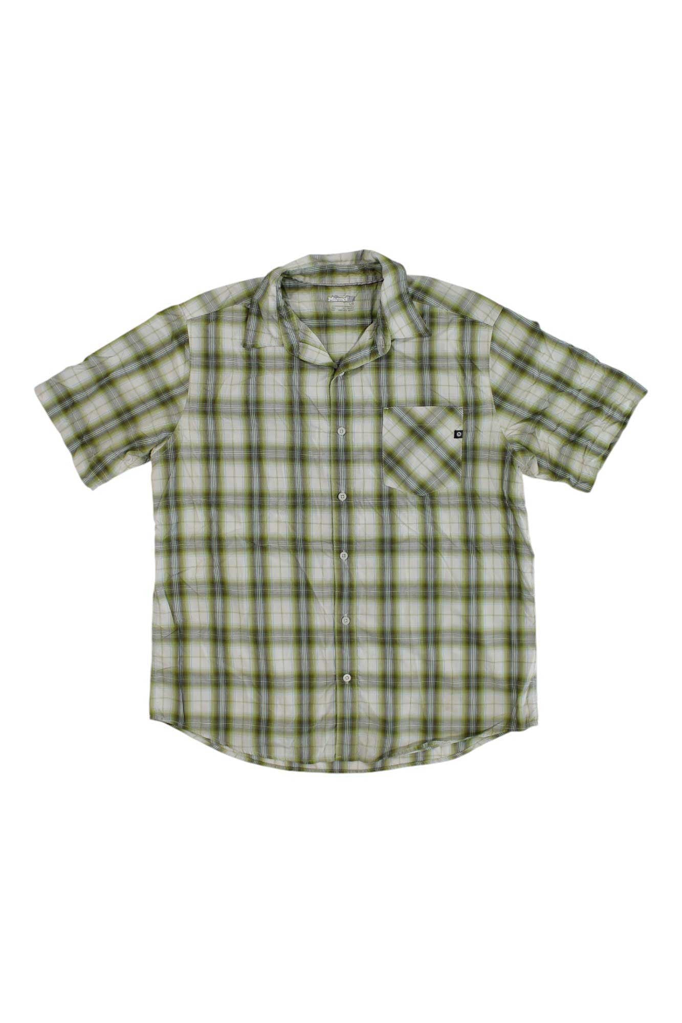 Mens Short Sleeve Plaid Button Up Marmot