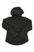 The Helly Hansen Womens Nora Insulated Jacket in black, featuring long sleeves, front zipper closure, side pockets, and PrimaLoft Black Eco insulation, is laid flat on a white background.
