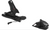 The Look SPX 13 GW B110 Ski Bindings are shown separately—one upright with the heel and brake arms, the other flat highlighting the toe—ideal for downhill skiing with multi-norm compatibility.