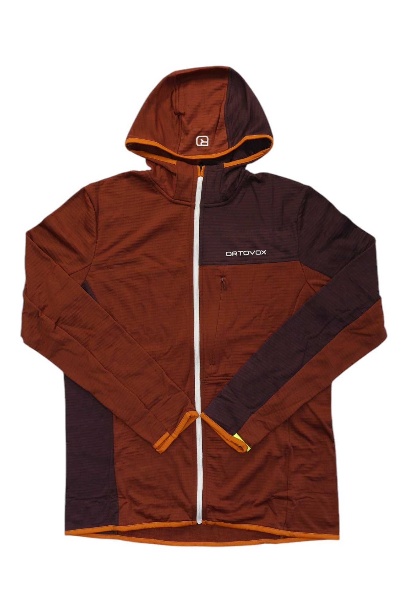 Ortovox Mens Fleece Light Grid Hooded Jacket Ortovox