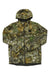 The Under Armour Men's ColdGear Infrared Brow Tine Jacket is a water-resistant hunting jacket with a hood, front zipper, and two zippered pockets, featuring a leaf and branch camo pattern—perfect men's winter outerwear for outdoor or hunting use.