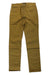 Men's tan straight-leg pants with belt loops, button closure, and front pockets