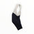 A pair of Rapha Mens Pro Team Bib Shorts II - Regular with white shoulder straps and a dark navy lower section, featuring a race-grade chamois, displayed on a plain white background.