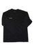 The Mammut Mens Trift Longsleeve Shirt is a black seamless men's hiking shirt with a white Mammut logo on the left chest, shown laid flat on a white background.