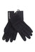 A pair of Norrona /29 Corespunull Liner Gloves in black merino wool, connected by a black cardboard tag labeled NORRØNA and displayed against a white background.
