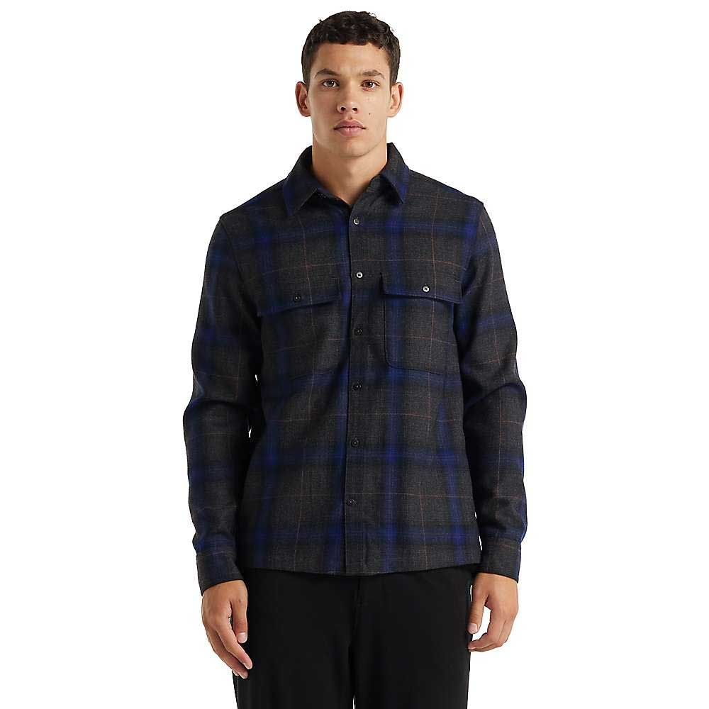 Icebreaker Mens Dawnder LS Flannel Shirt Plaid Icebreaker