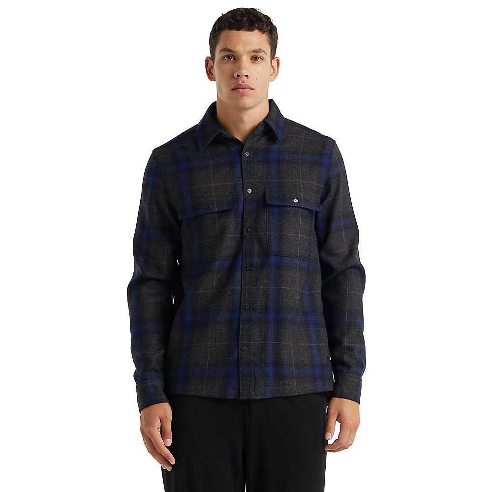 Icebreaker Mens Dawnder LS Flannel Shirt Plaid Icebreaker