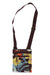 The Jive Crossbody Bag is a small Dakine bag with a maroon adjustable strap and a red, yellow, blue, and green floral pattern. It features a zippered front pocket and a rectangular Dakine logo patch at the bottom.