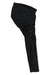 Women's crop leggings, black, side view with seam detailing and high-rise waistband