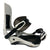 The Union Atlas Pro Snowboard Binding - 2025 features an adjustable high back, ratchet buckles, and a modern black and white angular design, delivering superior performance on the slopes.