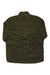 The Sherpa Womens Kiran Jacket is an olive green, lightweight long-sleeve jacket featuring a zip front, stand collar, buttoned cuffs, and pockets. It is shown laid flat on a white background.