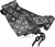 The Salomon Skins QST 92 Alpine Ski features a black base with a white geometric pattern, metal tip loops, and black plastic tail clips—ideal backcountry ski skins for reliable touring on demanding terrain.