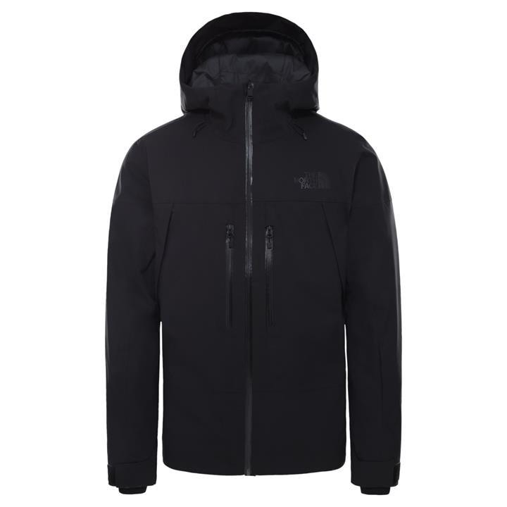 Men's The North Face Mount Bre jacket, black, full-zip with hood and zip pockets