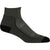 Men's mini hiking sock in dark olive green with light gray arch panel
