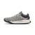The North Face Women's Vectiv Escape Knit Shoe features a gray and white textured knit upper, white laces, cushioned midsole, and black ridged outsole—combining athletic style with rugged comfort for trail and hiking enthusiasts.