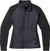 The Smartwool Womens Smartloft Jacket is a black, full-zip jacket with quilted front panels, smooth recycled nylon sleeves and sides, a high collar, and a minimalist design.