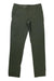 A pair of Black Diamond Women's Alpine Light Pants in olive green, featuring front pockets, belt loops, and a button closure, is laid flat on a white background.