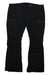 Burton Womens Gloria Insulated Pant in black, featuring a slim fit, zippered thigh pockets, and a relaxed straight-leg cut, shown laid flat on a white background.