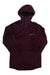 Women's Montane Protium XPD hoodie, burgundy full-zip with hood and chest logo