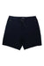 Roark Mens Layover Trail Short 3.0 in black, featuring two zippered side pockets, packable design, shown flat on a white background.