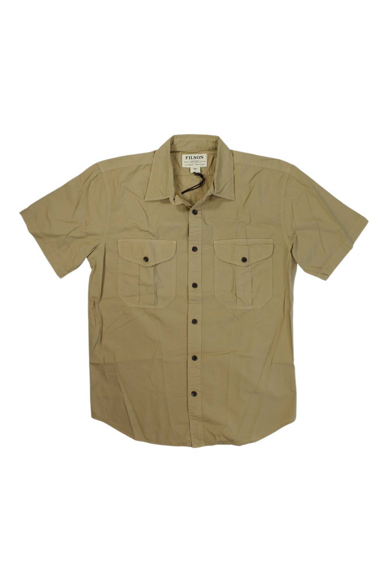 Filson Mens Washed SS Feather Cloth Shirt Filson