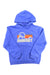 Light blue women's pullover hoodie with Marmot logo, drawstring hood, and front pouch