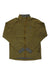 Men's mustard zip jacket with stand collar, long sleeves, and front zipper