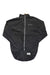 The Endura Mens Pakajak Jacket, in black with long sleeves, a high collar, front zipper, and zippered back pocket, is laid flat on a white background. This lightweight and breathable cycling jacket is great for your rides.