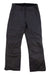 A pair of Obermeyer Men's Orion Pant in black, straight-leg cargo ski pants with multiple pockets, belt loops, and button closure is displayed flat on a white background.
