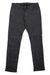 Men's slim-fit performance denim jeans in dark charcoal, button fly, 5-pocket.