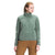 Women's Mountain sweatshirt pullover, dusty green half-zip with stand collar