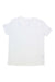 White women's V-neck short-sleeve T-shirt, soft knit