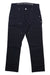 The Dovetail Women's Anna Taskpant is a black work pant featuring silver rivets and button, functional front and back pockets, and “Dovetail Workwear” on the inner waistband.