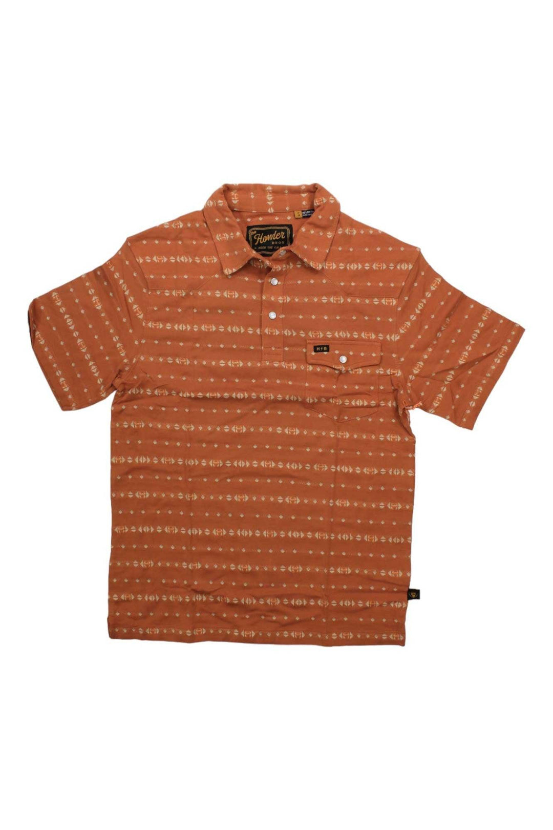 Howler Brothers Mens Ranchero Jacquard Polo Howler Brothers