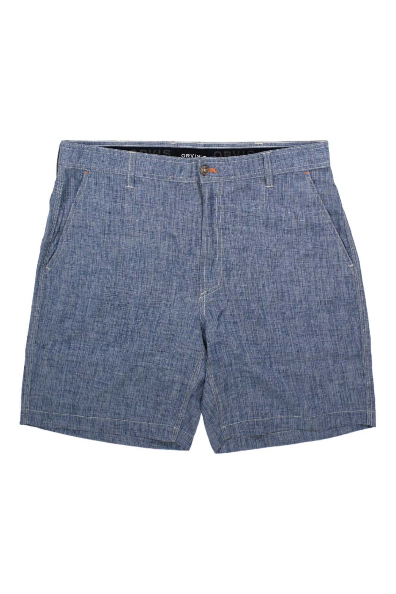 Orvis Mens Tech Chambray Solid Short Orvis