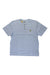 The Carhartt Men's Workwear Pocket SS Henley Top in light blue features a three-button collar and a small chest pocket with a square logo patch—perfect for any men's workwear wardrobe. Displayed flat on a white background.