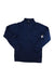 Men's Nexus pull-on top, deep ink blue, front half-zip and thumbhole cuffs
