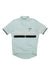 The Rapha Brevet Jersey II is a light blue short-sleeve merino cycling jersey with reflective details, full front zipper, white and black chest stripes, and left chest Rapha logo—perfect for long-distance rides.