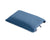 The Nemo Fillo Pillow is a rectangular blue travel pillow with a drawstring and a small branded fabric tag, ideal for camping, shown resting on a white background.