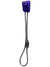A Black Diamond Offset Stopper (size 11, 10 kN) features a purple metal wedge on a looped steel cable, used as rock climbing protection gear.