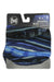 The Buff Juniors Original Multifunction Headwear, shown in packaging, features blue and black patterns and stretchy, breathable fabric for versatile kids’ use as a UPF 50 neck or head covering.
