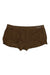 Women’s boy leg brief in dark brown, mid-rise waistband with Boody logo