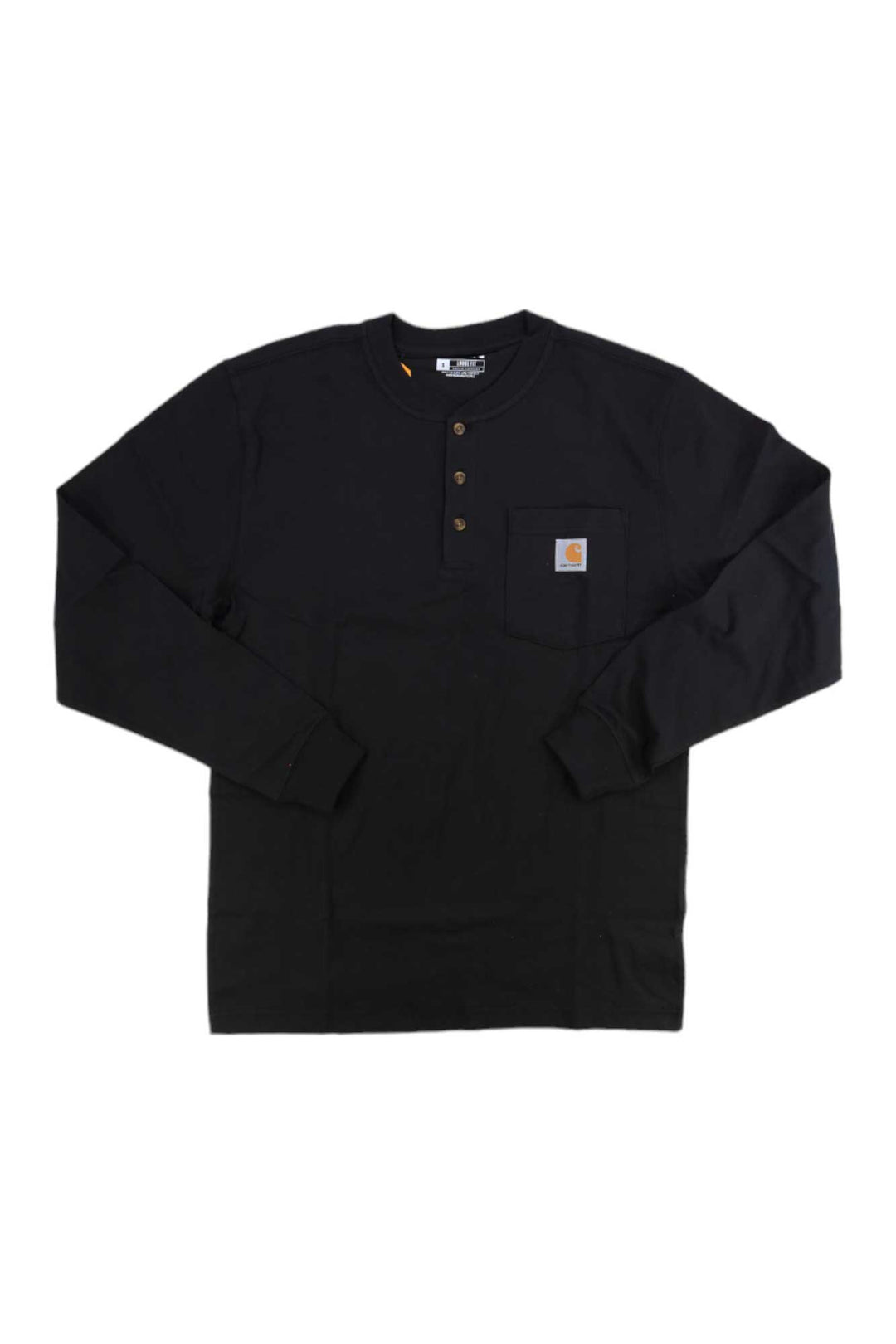 Carhartt Mens Workwear Pocket Long Sleeve Henley Top Carhartt