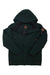 The Obermeyer Mens Ridgeline Jacket is a dark green insulated ski jacket with a zip-up front, brown zipper and patch accents, and a quilted recycled-material lining, shown against a white background.