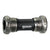 GXP 83mm bottom bracket with black center and silver threaded cups, left side view
