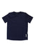 The POC Sports Mens Reform Enduro Light Tee is a plain dark navy, short-sleeve, crew neck shirt with a vertical white POC logo near the left hem. Designed for cycling comfort, it features moisture-wicking fabric.