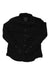 Women’s dirt shirt, black long-sleeve button-up with chest pocket and collar