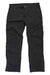 A pair of Men's Stretch Zion Pants in black, featuring quick-dry fabric, multiple pockets, belt loops, and a slightly wrinkled look, laid flat on a white background.